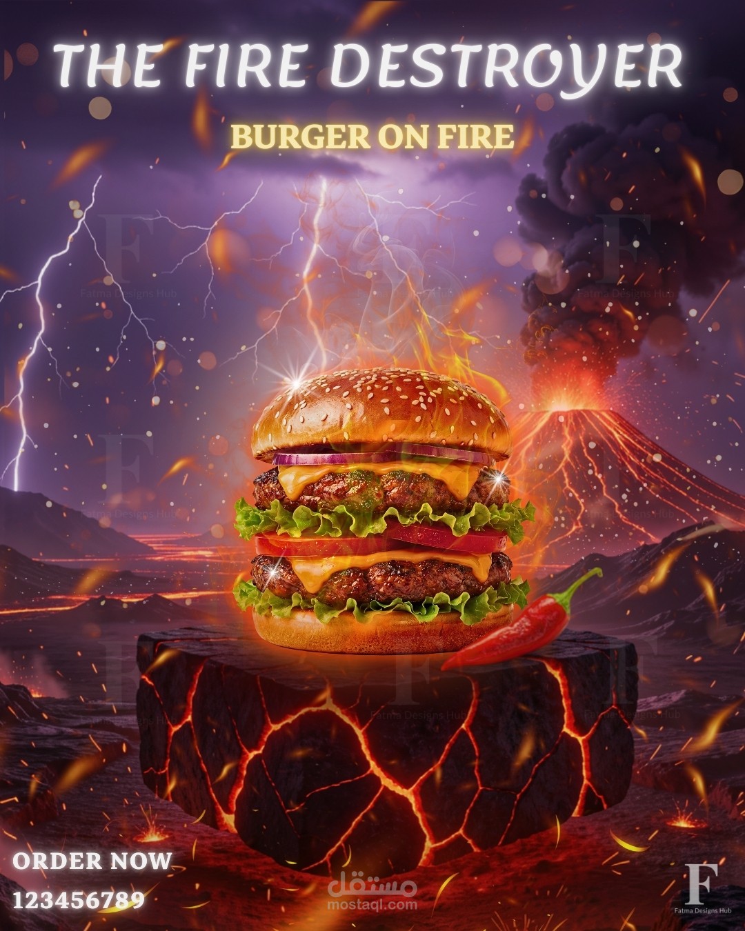 Creative Food Advertising - Burger Visual Manipulation