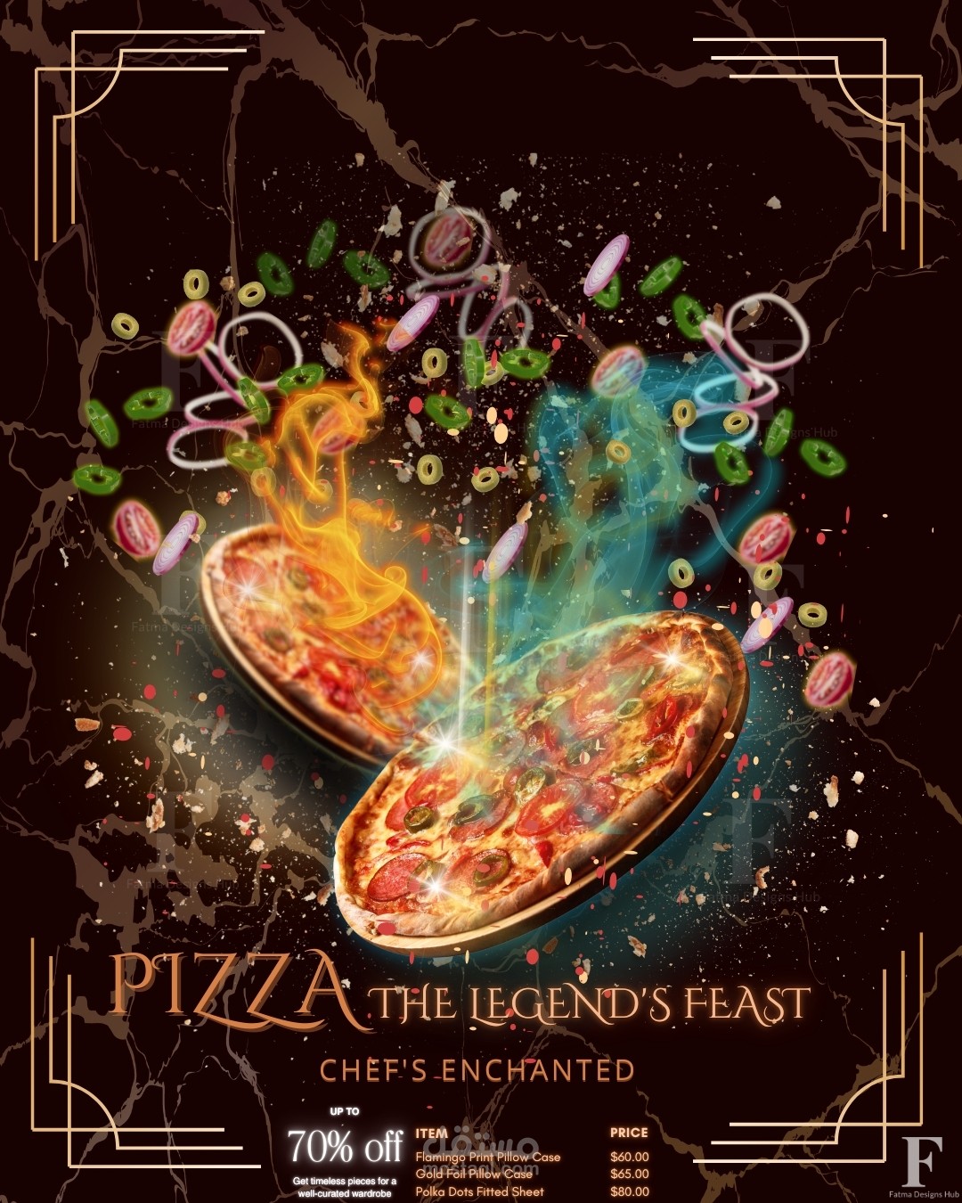 Professional Pizza Ad - Papa John's Concept