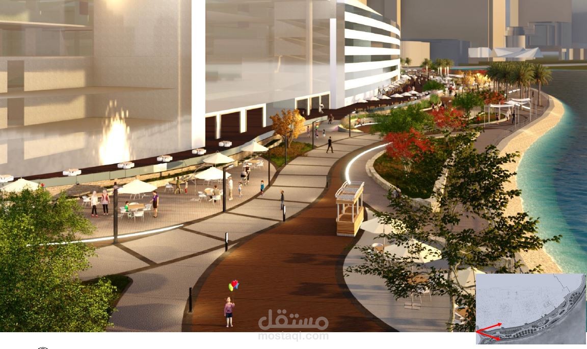 تصميم لاندسكيب لفندق