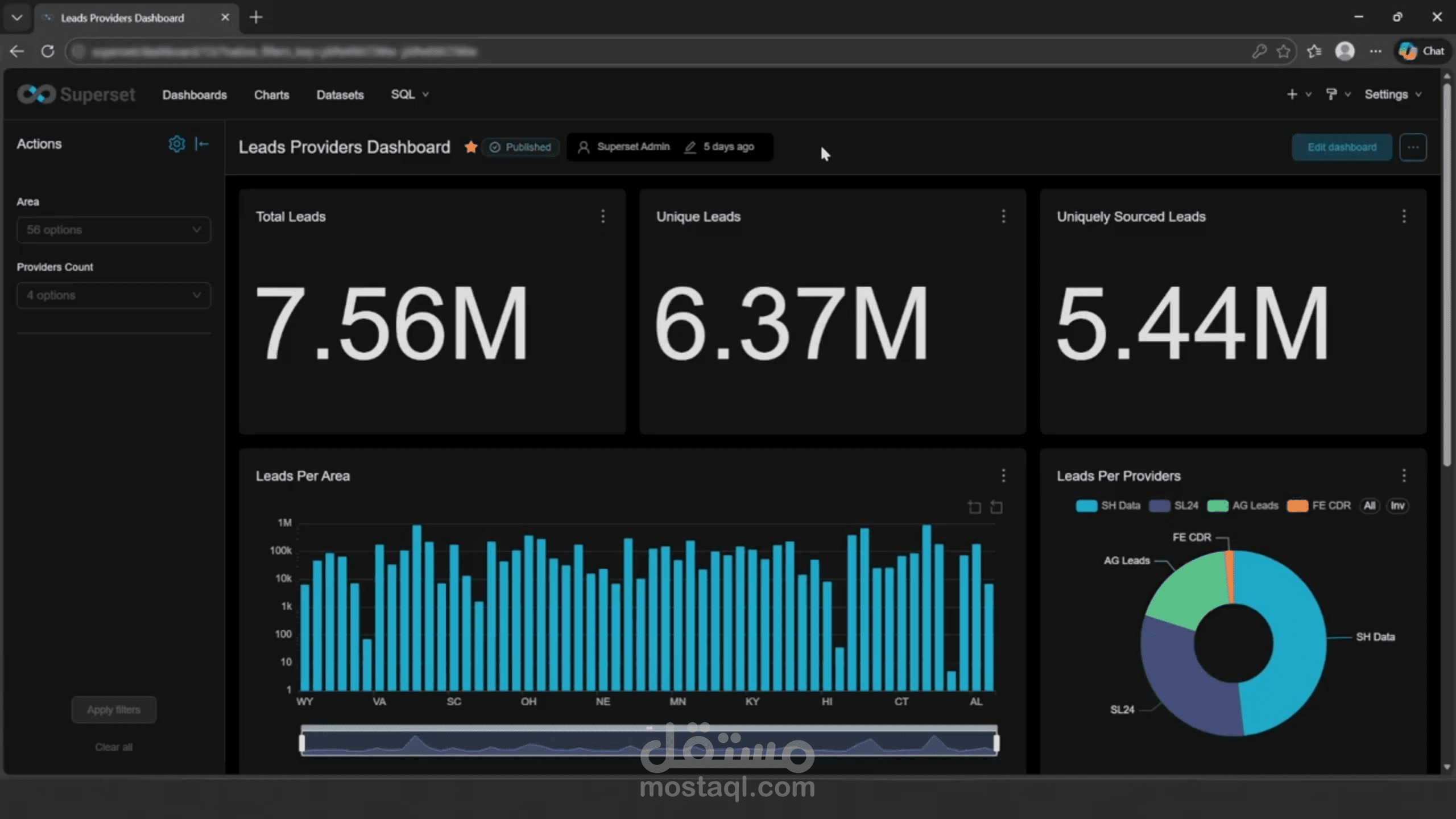 لوحة تحكم مزوّدي العملاء المحتملين - Leads Providers Dashboard