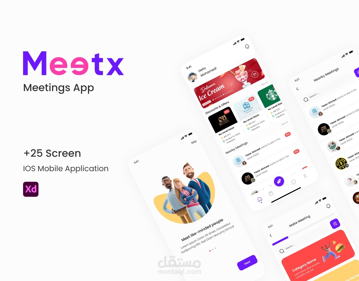 Meetx | UXUI Mobile App Design