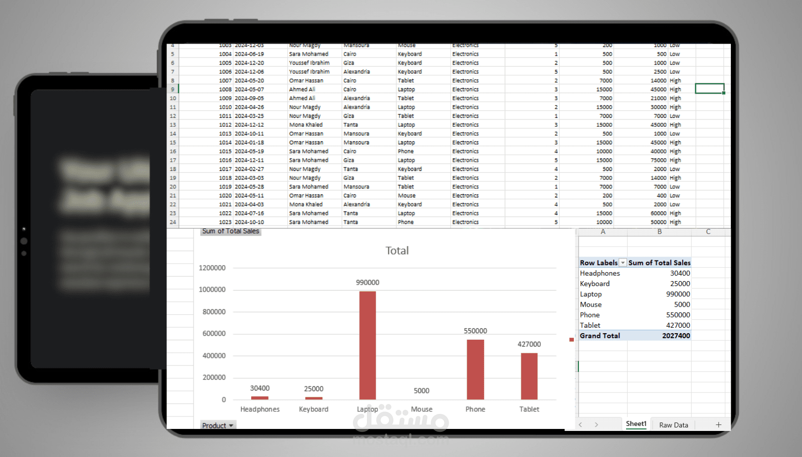 إدخال بيانات-  Excel Sheet and Dashboard