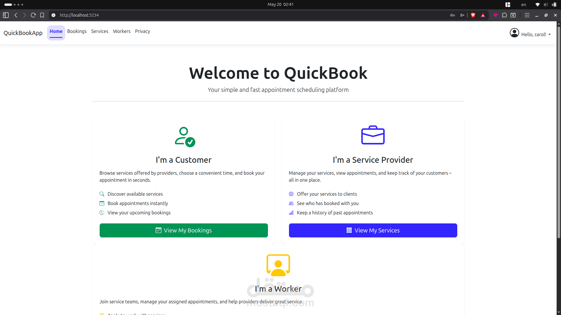 Quick Book App