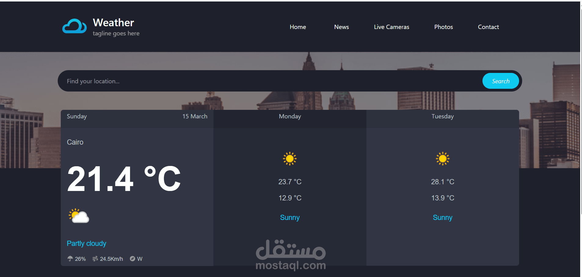 Weather website