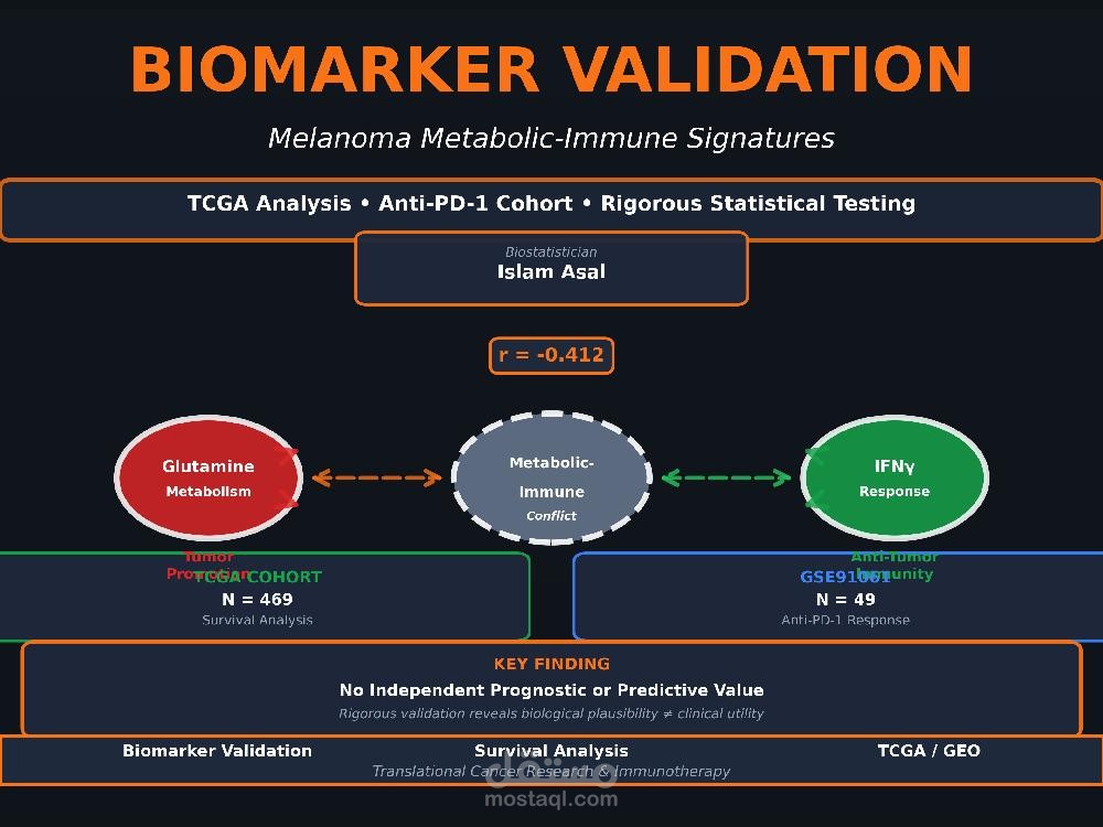 تحليل بيوإنفورماتيكس متكامل لاكتشاف Biomarker جديد في الميلانوما