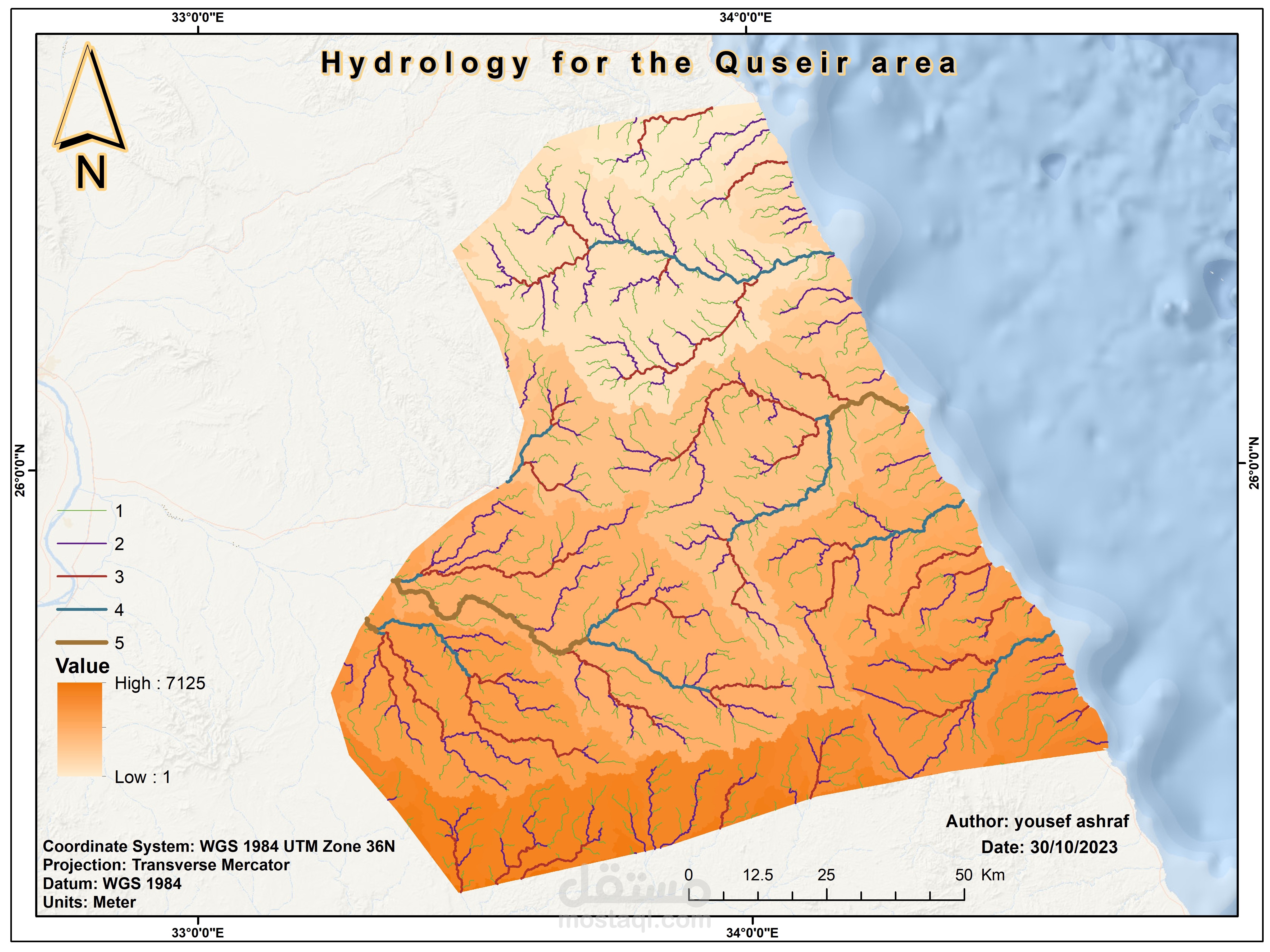 دراسات مكانية متقدمة: تحليل استخدامات الأراضي، والنمذجة الهيدرولوجية لمنطقة القصير
