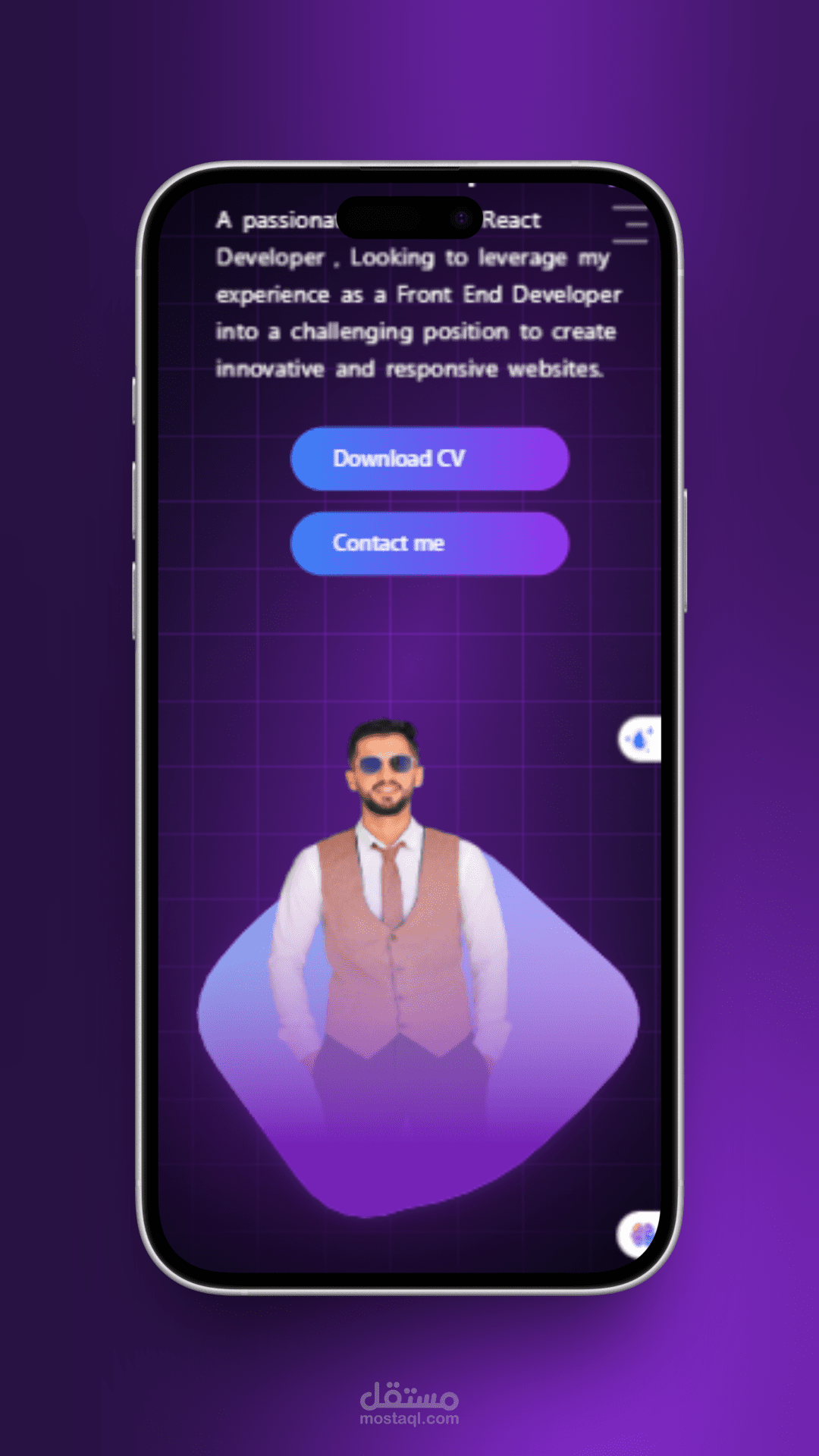 تطوير Landing Page عصرية متجاوبة بالكامل لشركة تقنية