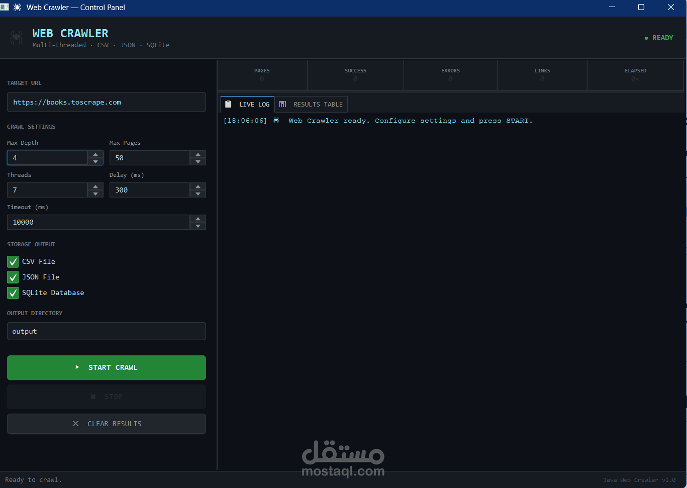 تطوير Web Crawler لاستخراج البيانات من المواقع بشكل احترافي