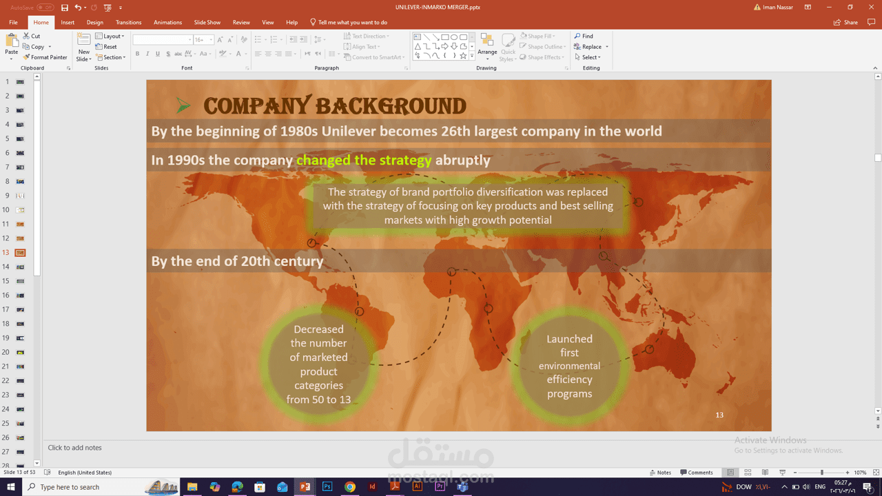 تصميم عروض تقديمية (PowerPoint) احترافية: صناعة المحتوى والهوية البصرية