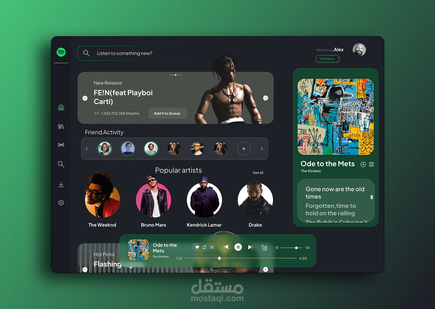 اعادة تصميم Spotify للويب