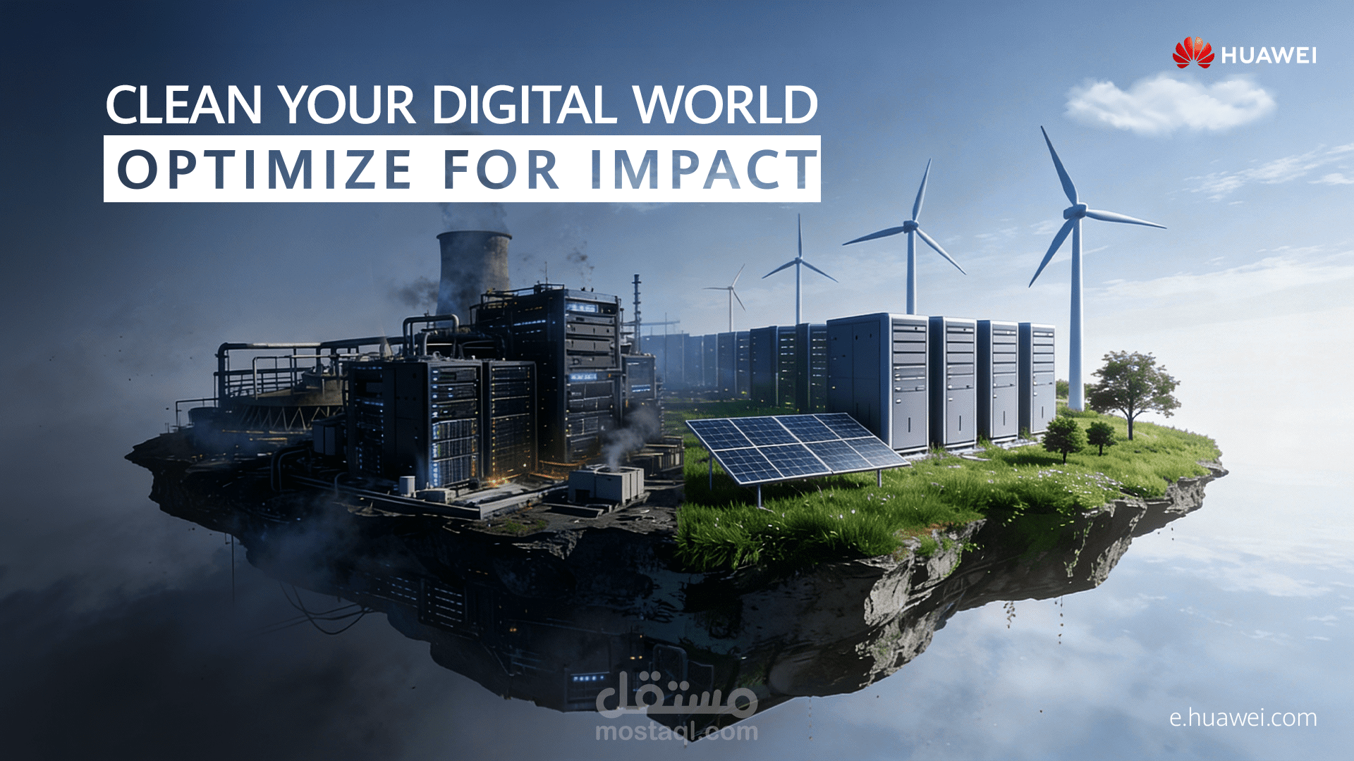 key visual for Huawei interperise Egypt