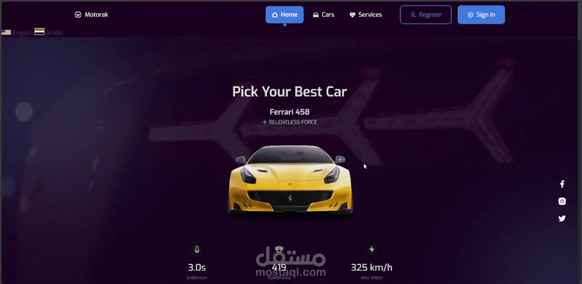 موقع بيع وشراء سيارات - Motorak