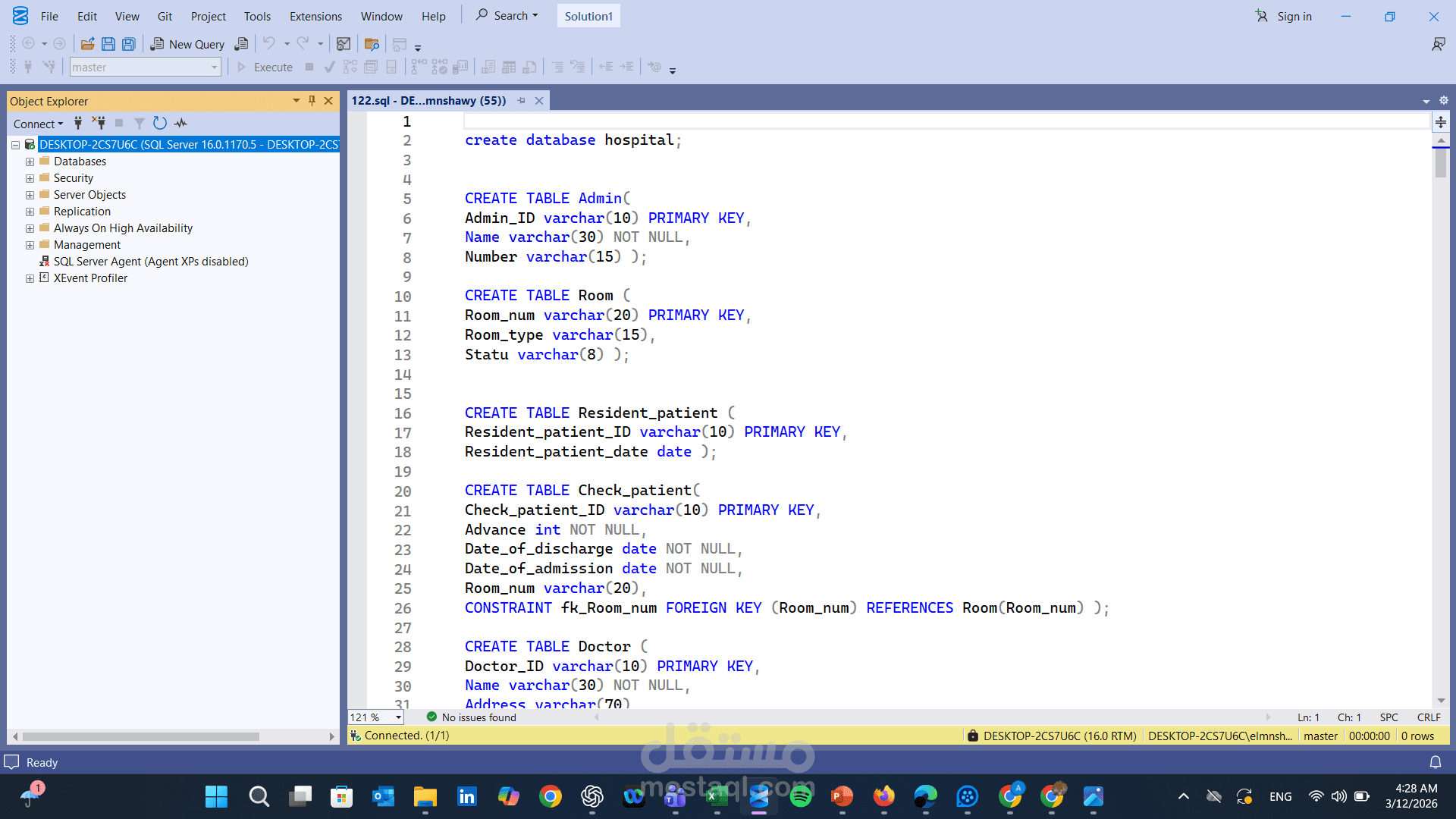 & Data Analysis in Sql
