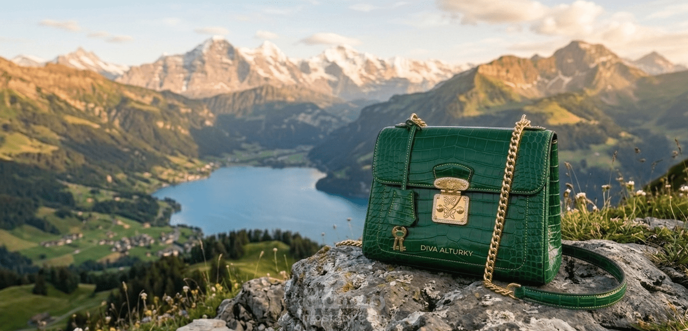 تصميم الهوية البصرية لبراند الجلود الفاخرة "Diva Alturky".