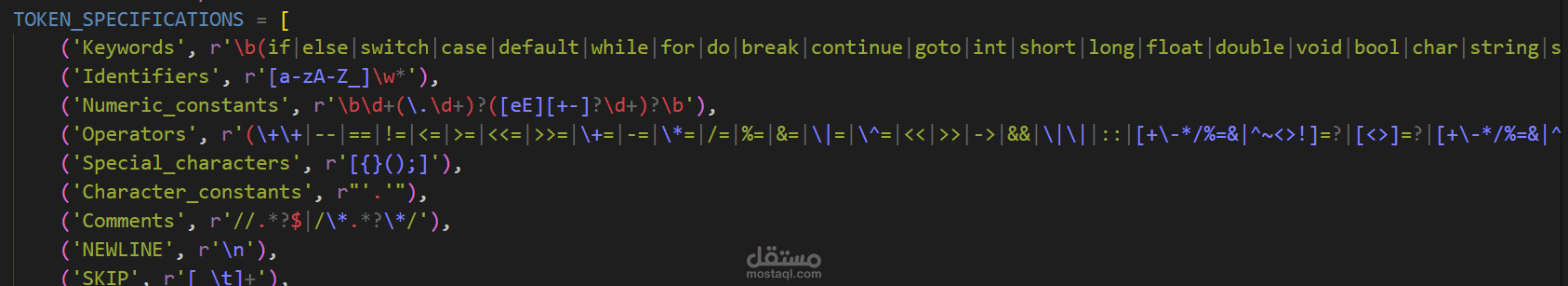 عمل كومبايلر بسيط للغه السي