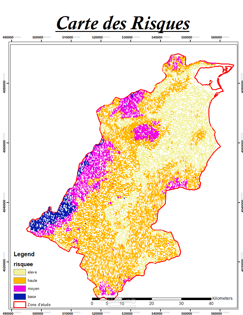 تصميم وإنتاج خرائط التحليل المكاني (GIS) والنماذج الجيومورفولوجية