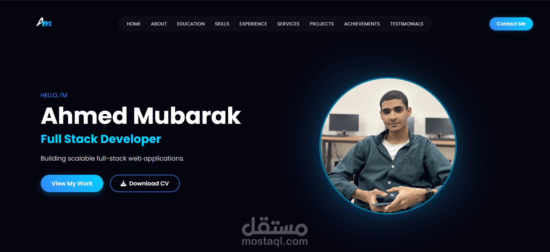 مطور ويب متخصص في .NET و JavaScript لبناء تطبيقات ويب احترافية