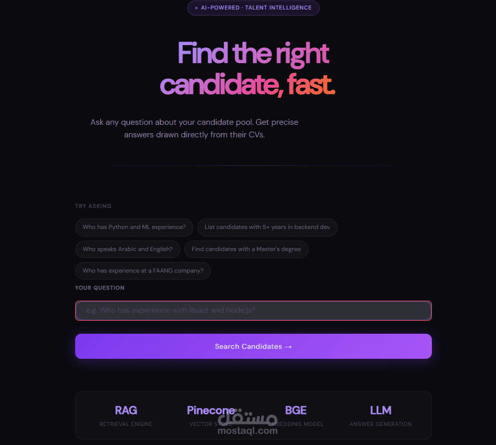 HR Recruitment System (RAG)