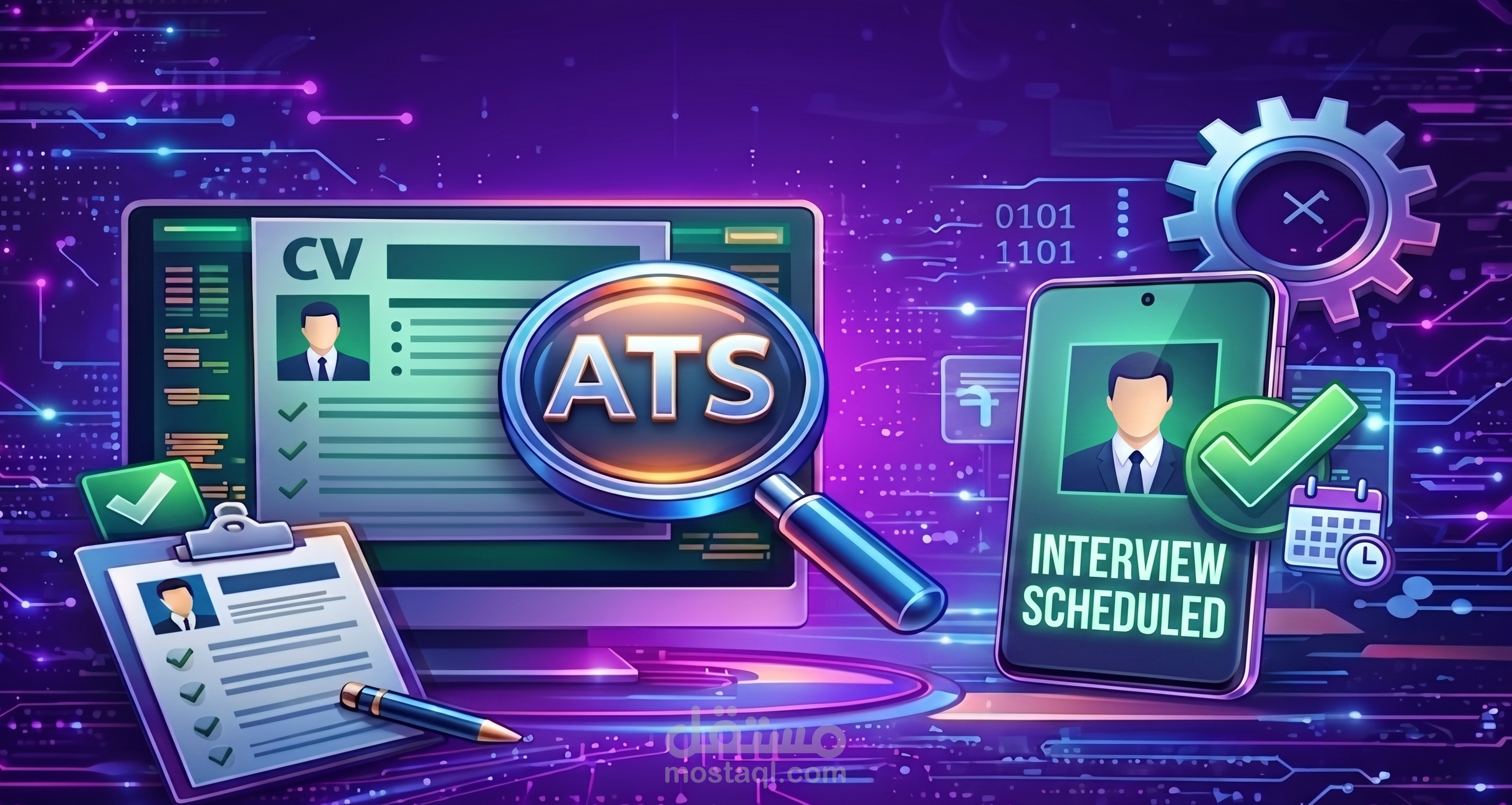 إنشاء سيرة ذاتية (CV) احترافية متوافقة مع ATS