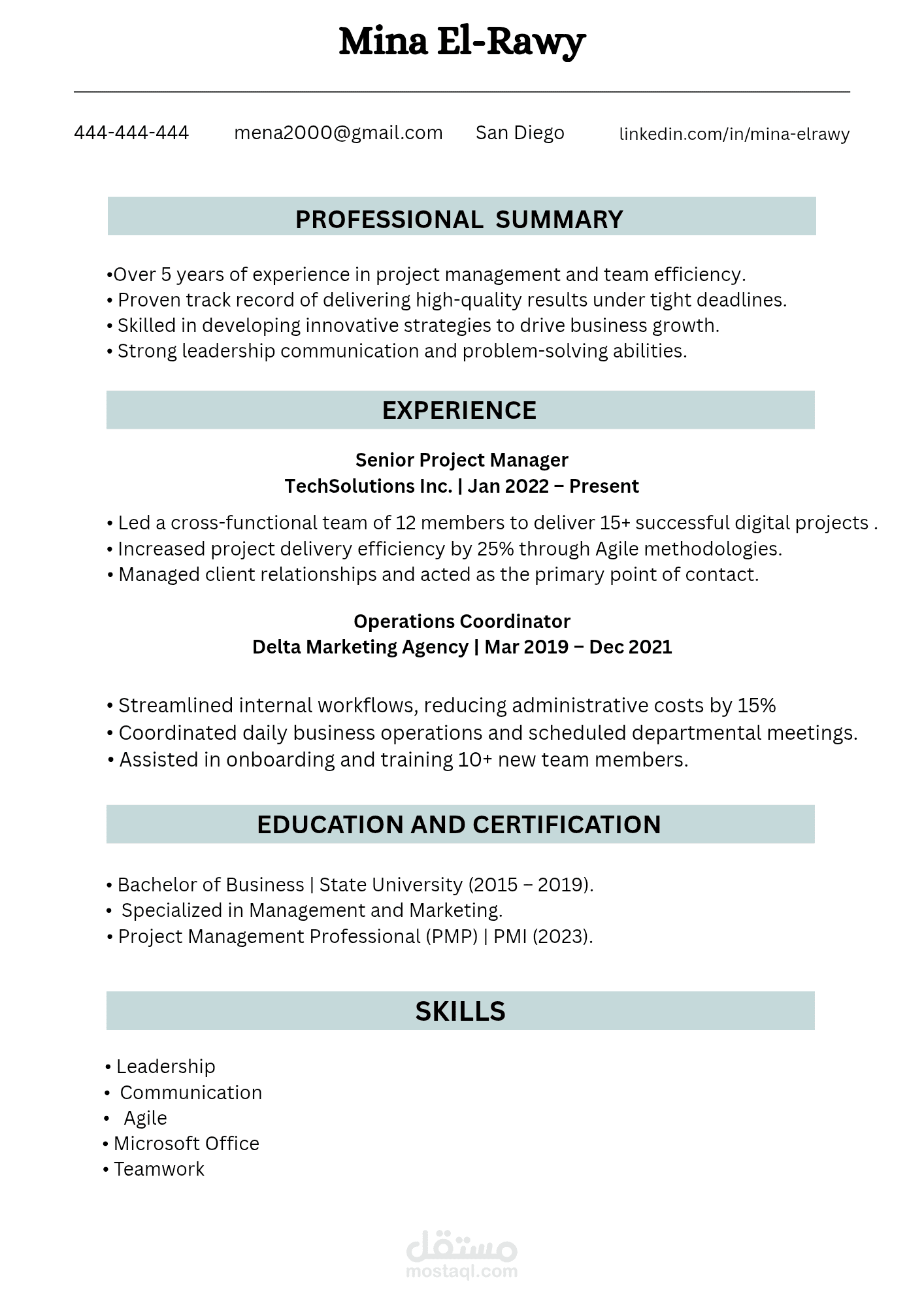 Modern Resume