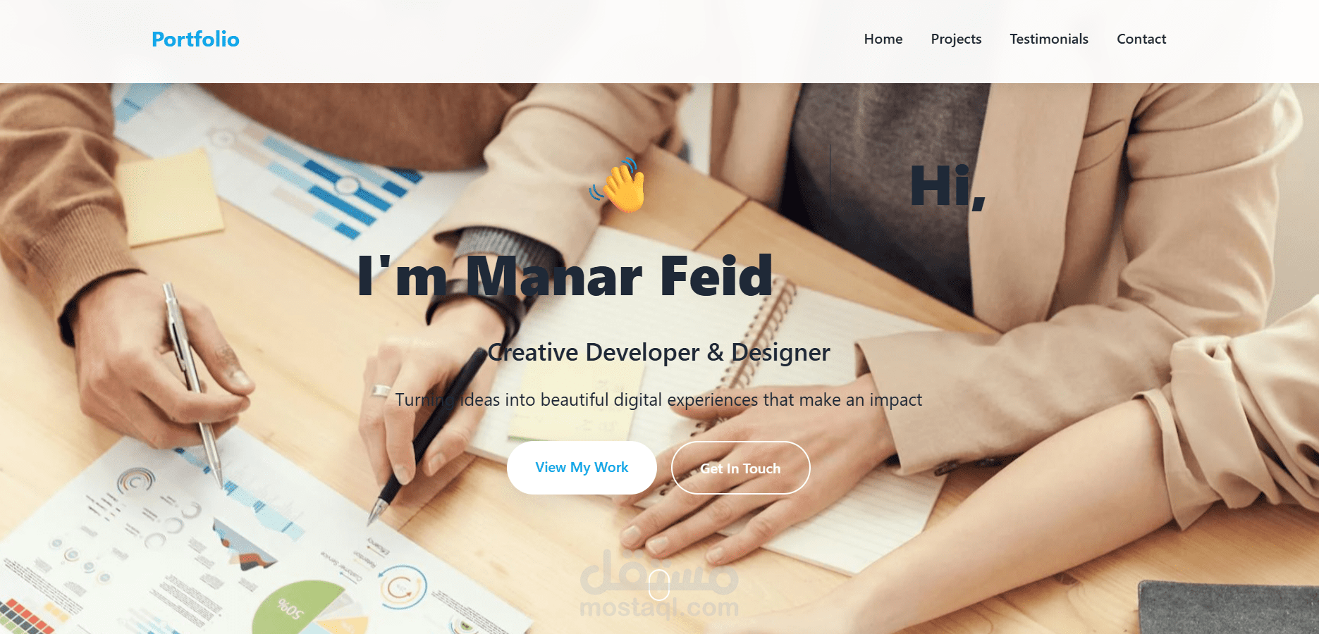 creative personal portfolio