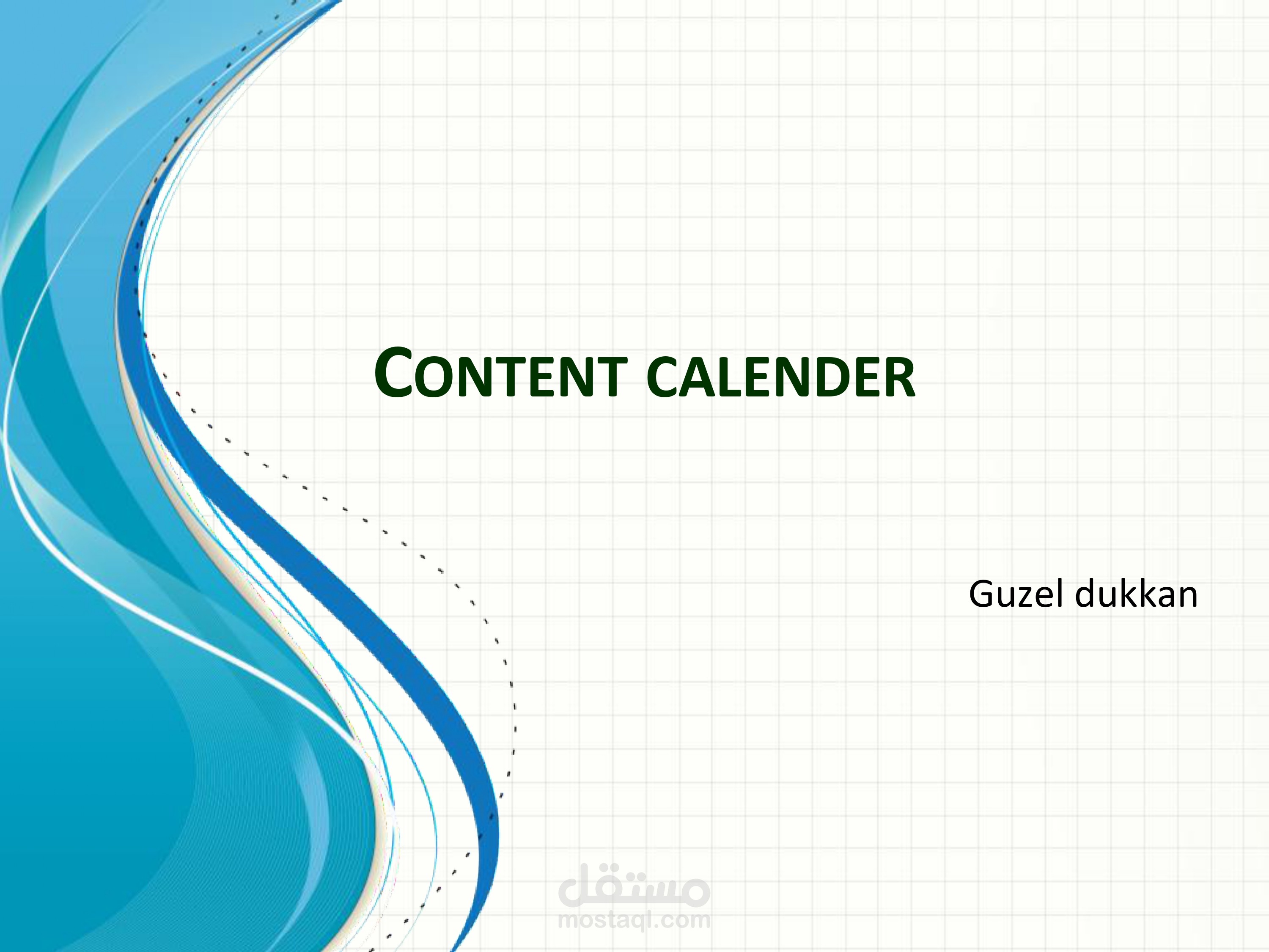 content calender