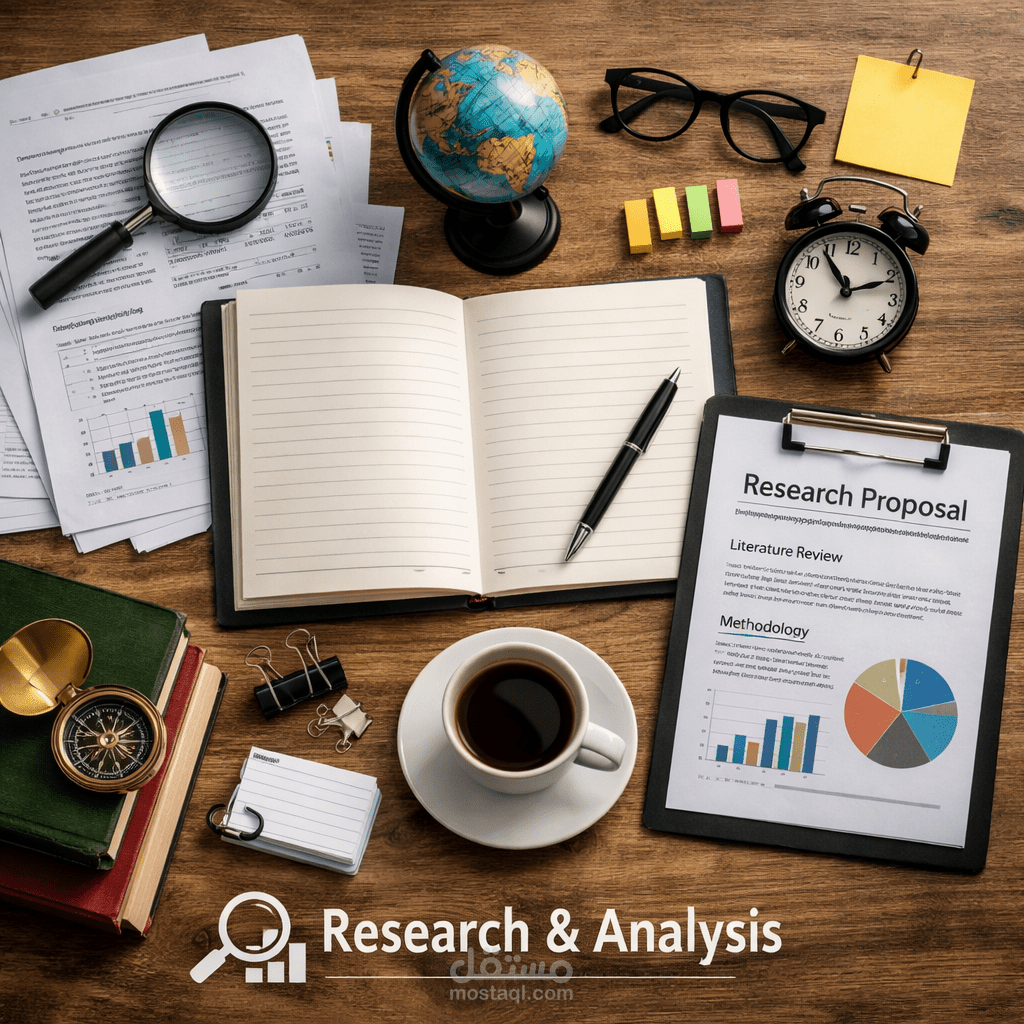 المساعدة في اعداد البحوث العلمية والخطة البحثية