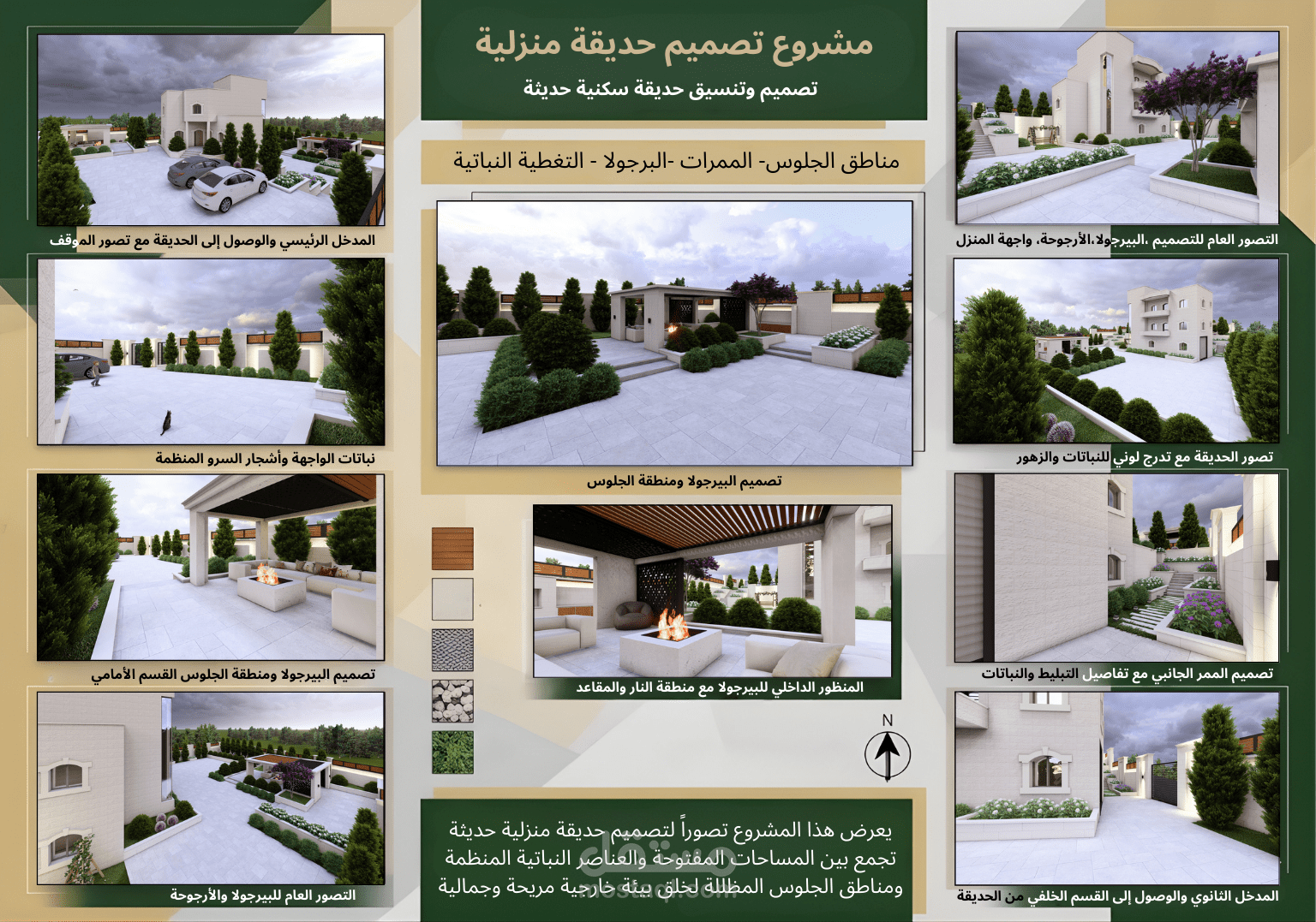 تصميم حديقة منزلية