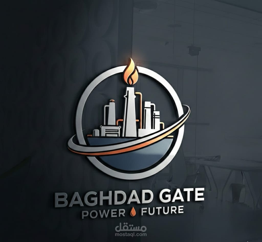تصميم هوية بصرية (لوغو) لشركة "بوابة بغداد" للطاقة المستدامة
