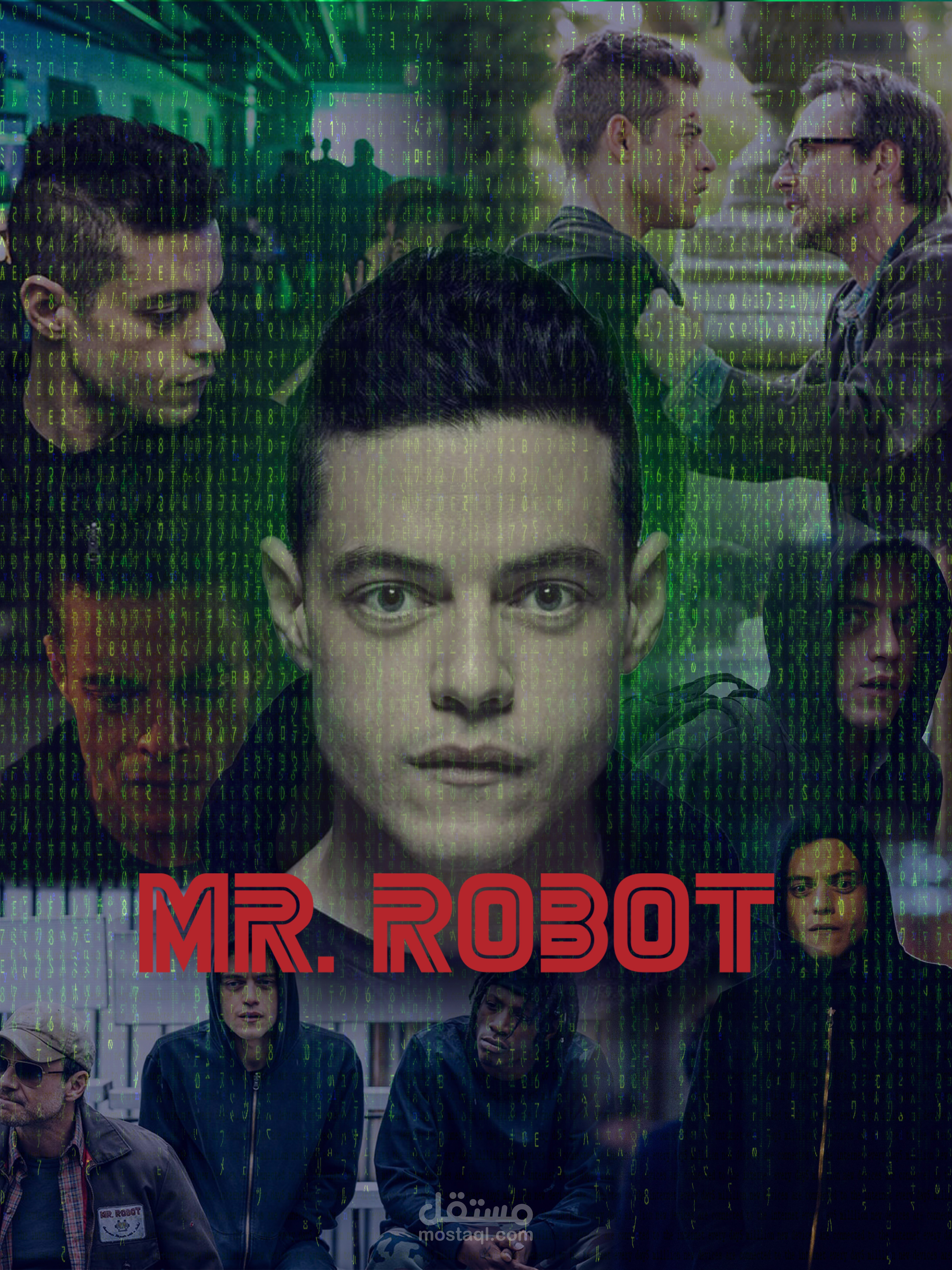 بوستر تخيلى لمسلسل Mr Robot