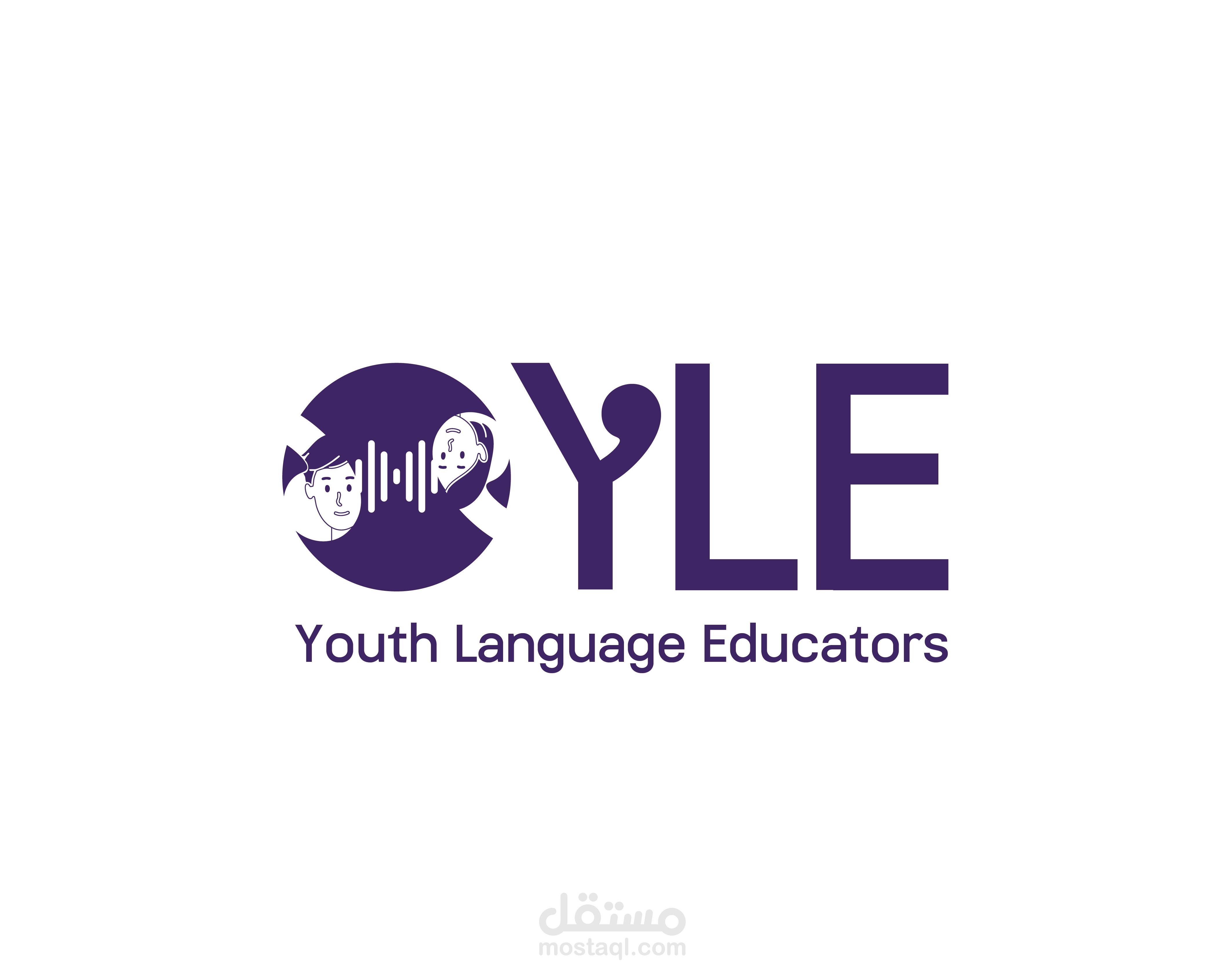 هوية بصرية لمعهد للغات بأسم YLE