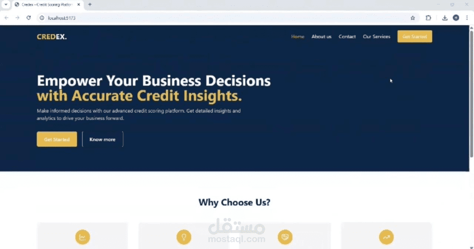منصة "CREDEX" لتقييم الجدارة الائتمانية باستخدام الذكاء الاصطناعي (AI-Powered Credit Scoring)