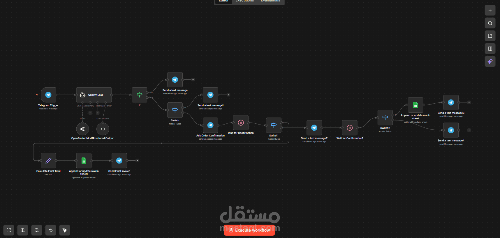 نظام كاشير ذكي متكامل (Automated Cashier) باستخدام n8n وذكاء اصطناعي