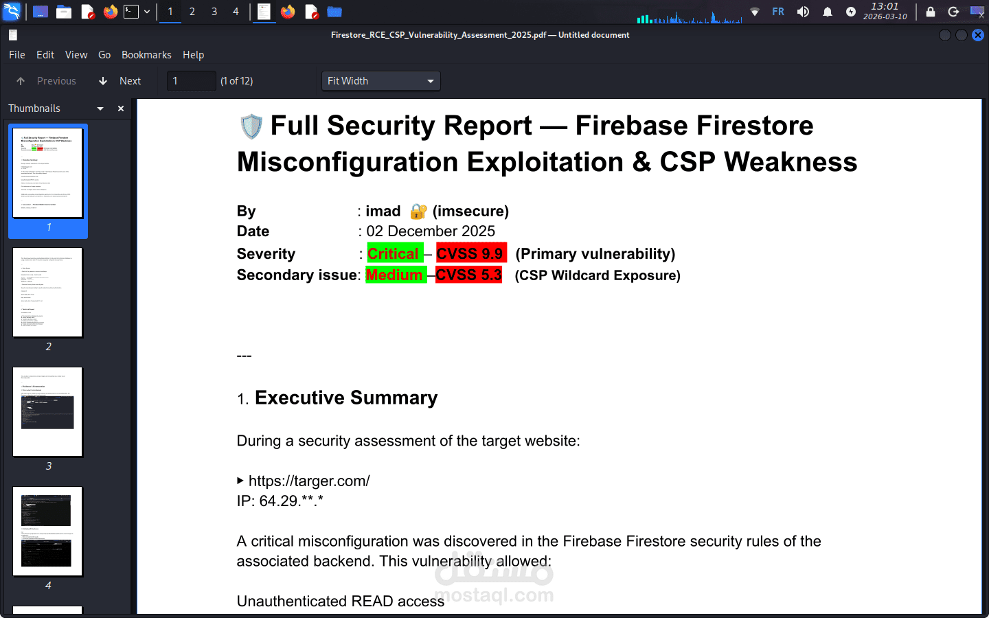 Firebase Firestore RCE- - ثغرة خطيرة CVSS 9.9