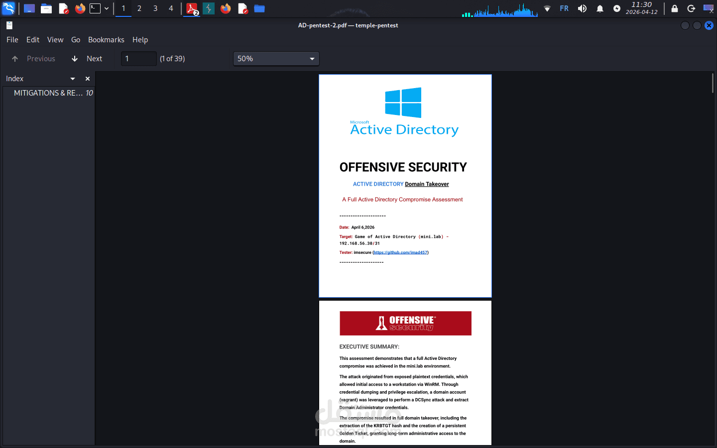 اختبار اختراق Active Directory كامل - FULL DOMAIN TAKEOVER