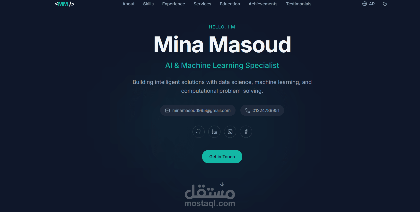 Personal Portfolio Website