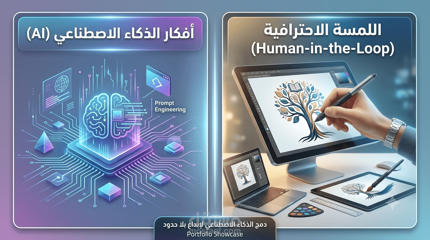 🤖 توظيف الذكاء الاصطناعي في إنتاج التصاميم والوسائط المتعددة