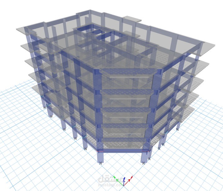 تصميم انشائى ومعمارى لمبني سكنى