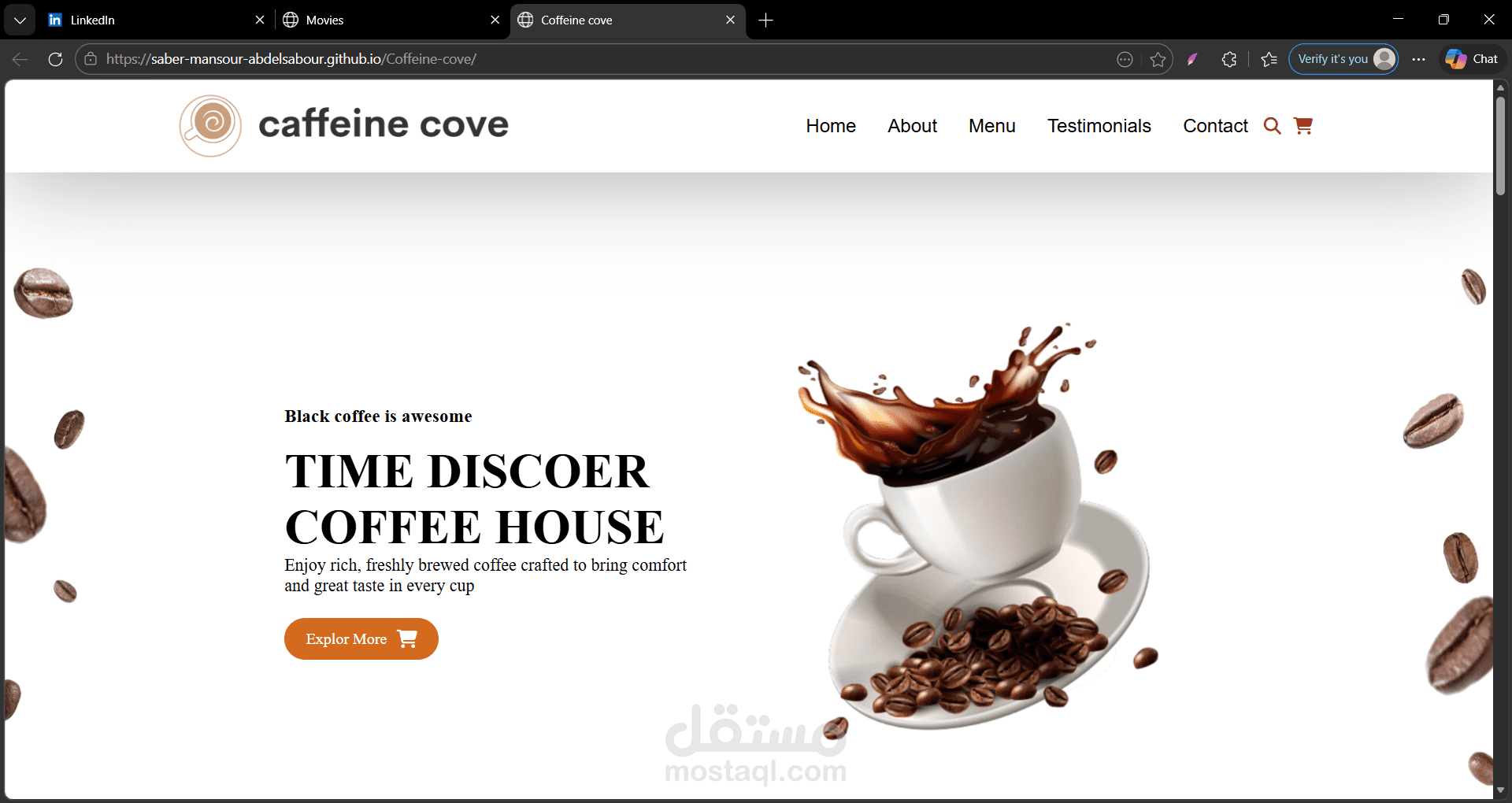 موقع كافيه بيه الكافيه والحلوي وغيره