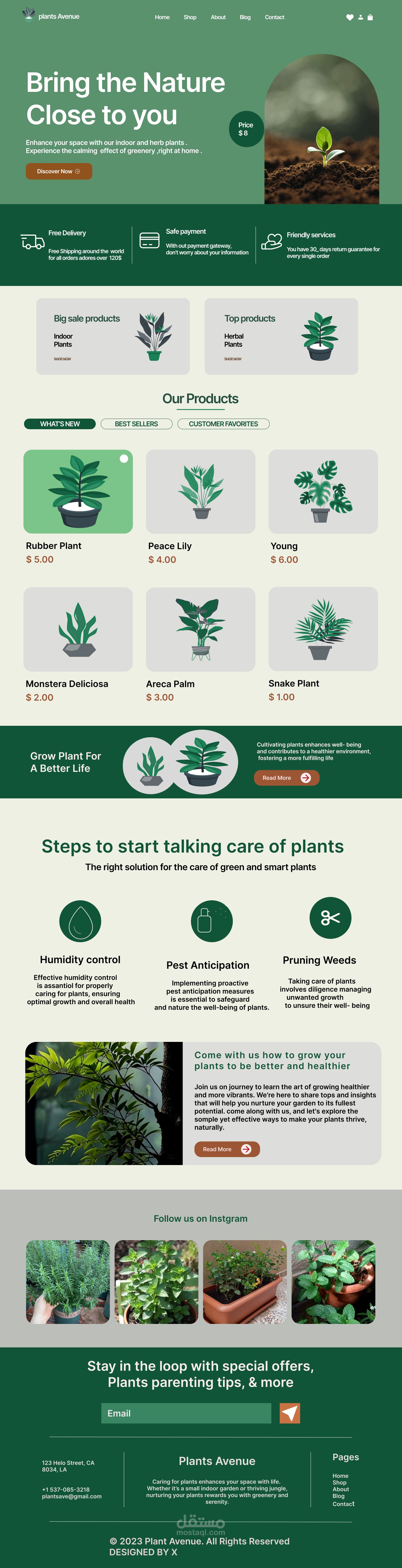 تصميم صفحة هبوط احترافية (landing page design ) بإستخدام  Figma
