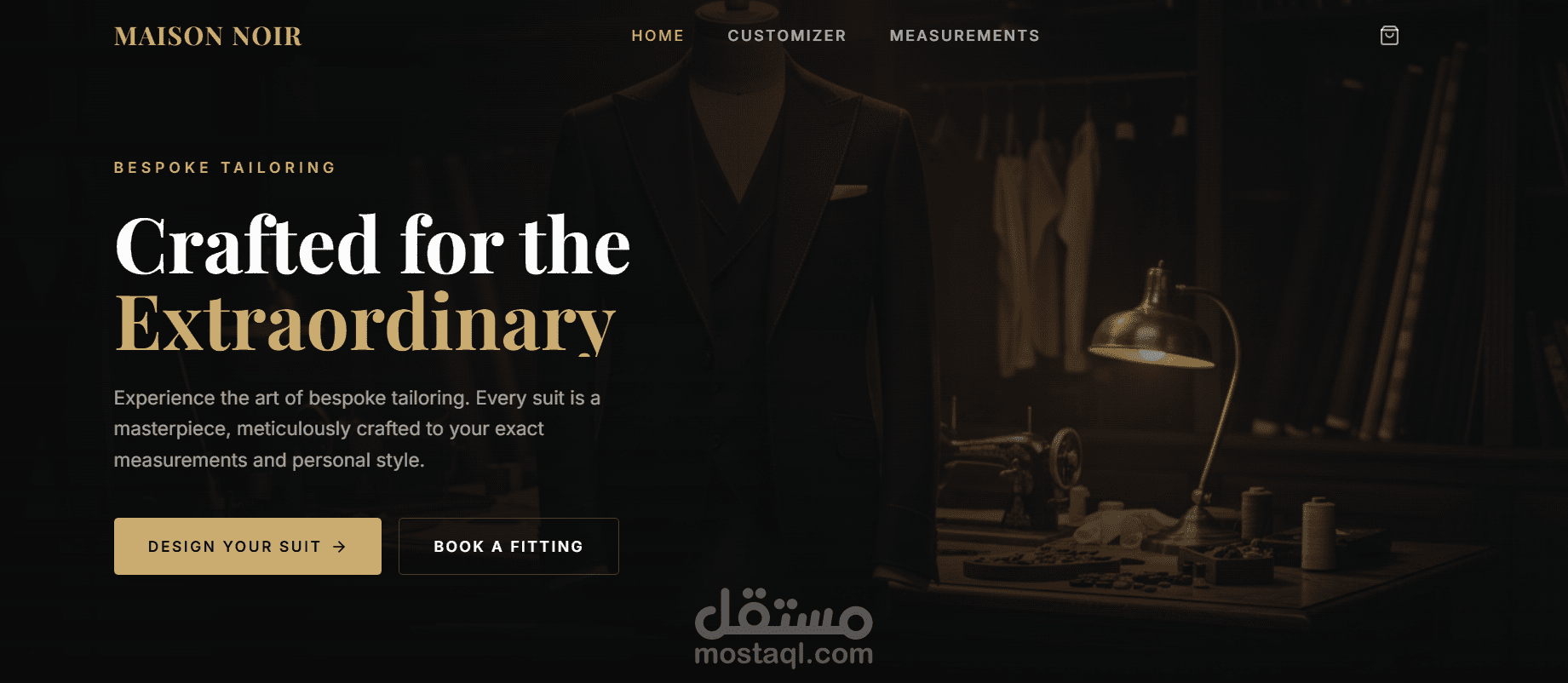 منصة تجارة إلكترونية ذكية لتفصيل وتخصيص الملابس (MVP)