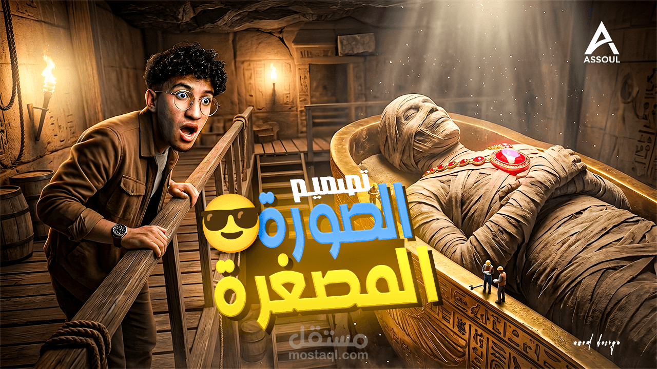 تصميم صورة مصغرة جذابة لليوتيوب تزيد نسبة النقر CTR