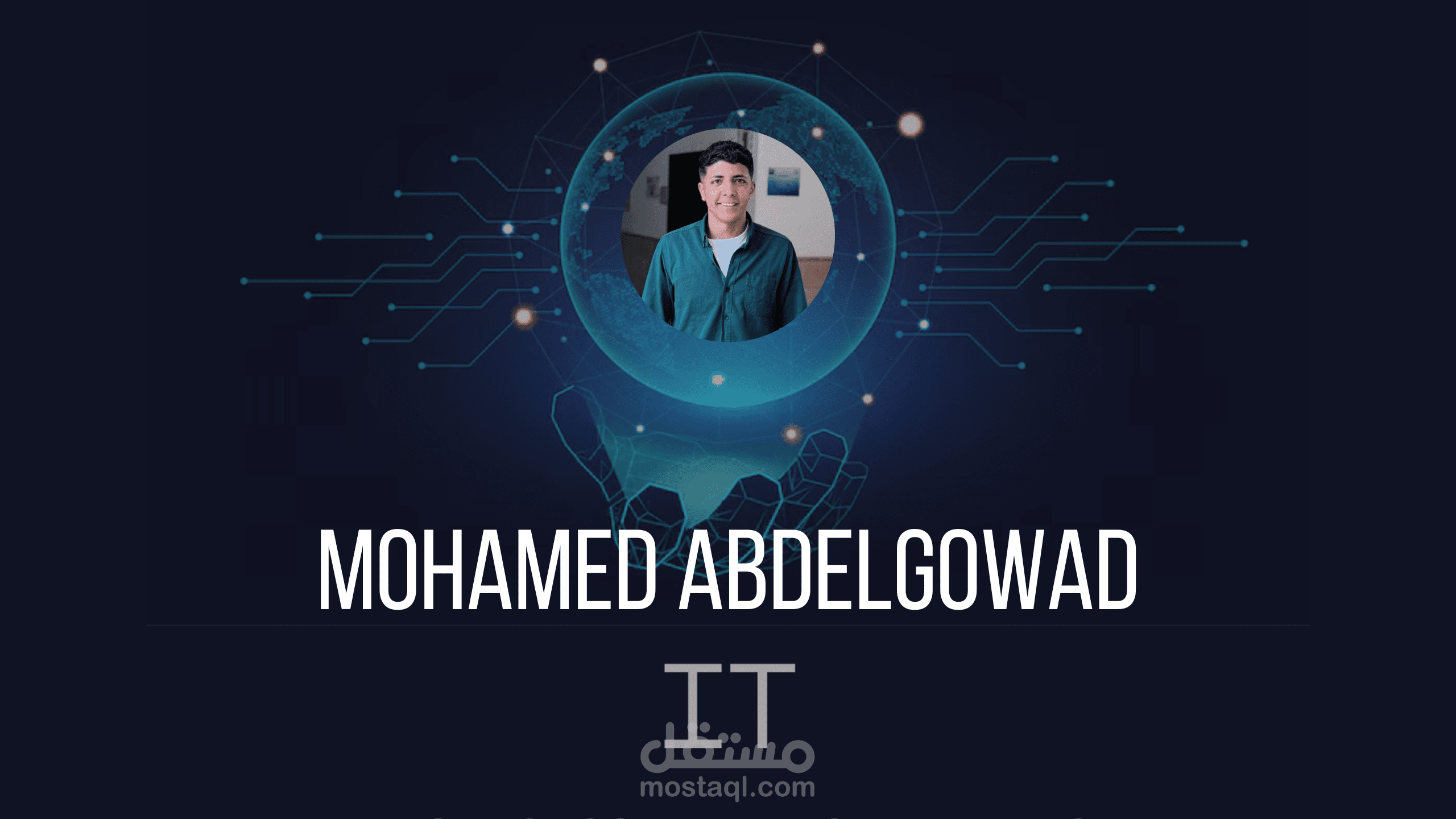 تصميم بانر يوتيوب تقني حديث لقناة IT