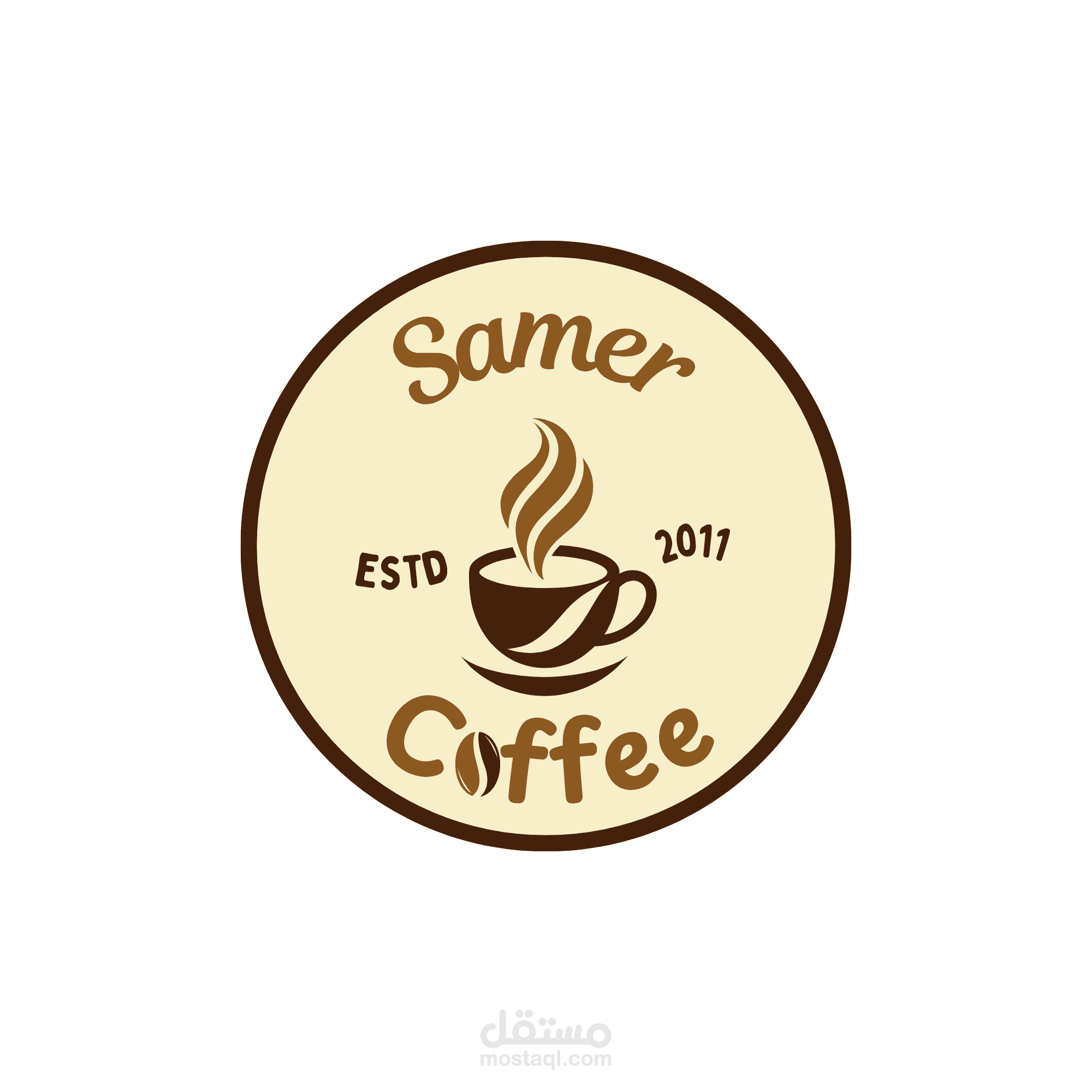 تصميم لوجو لمشروع كافيه