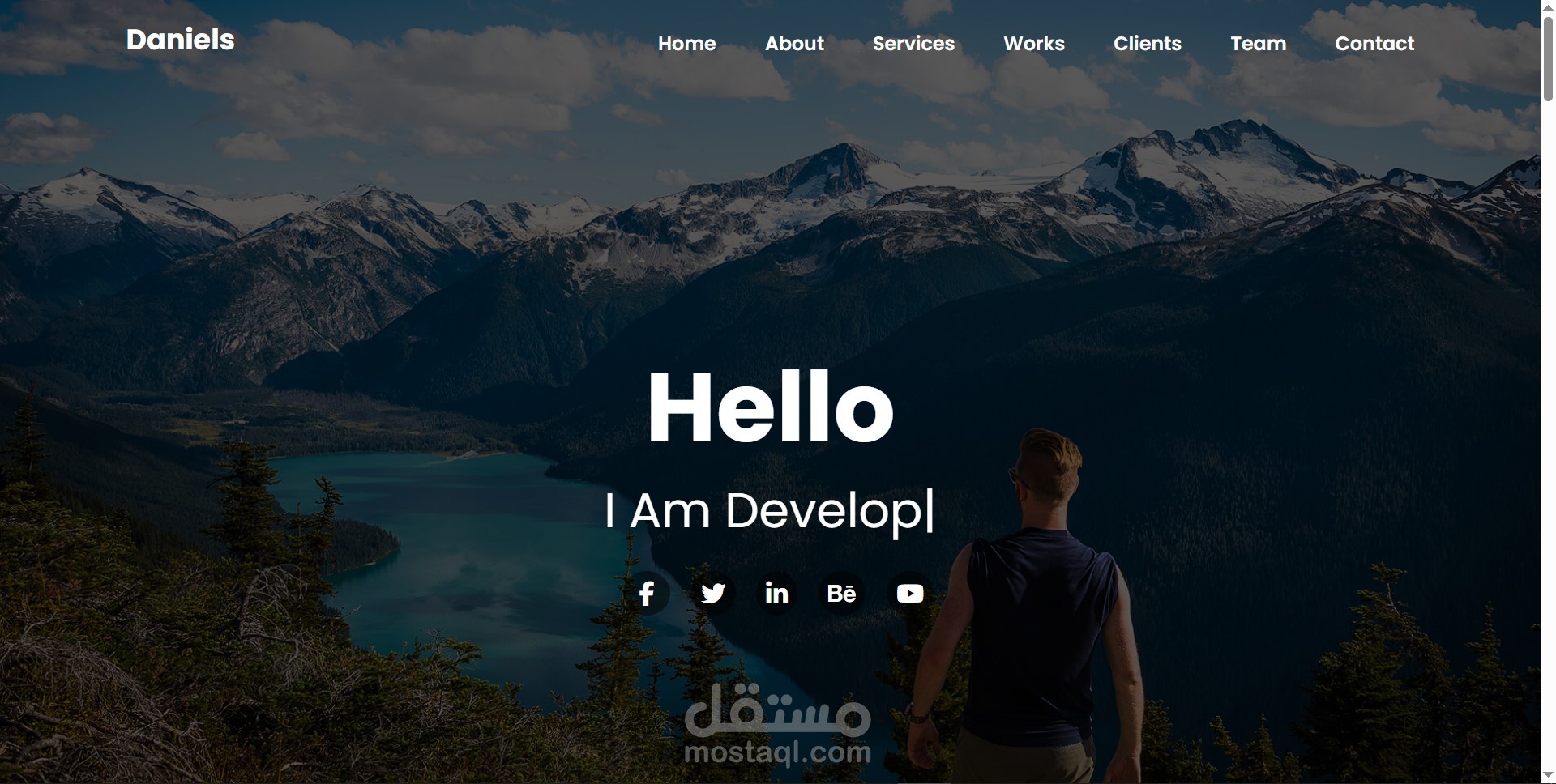 موقع Portfolio شخصي