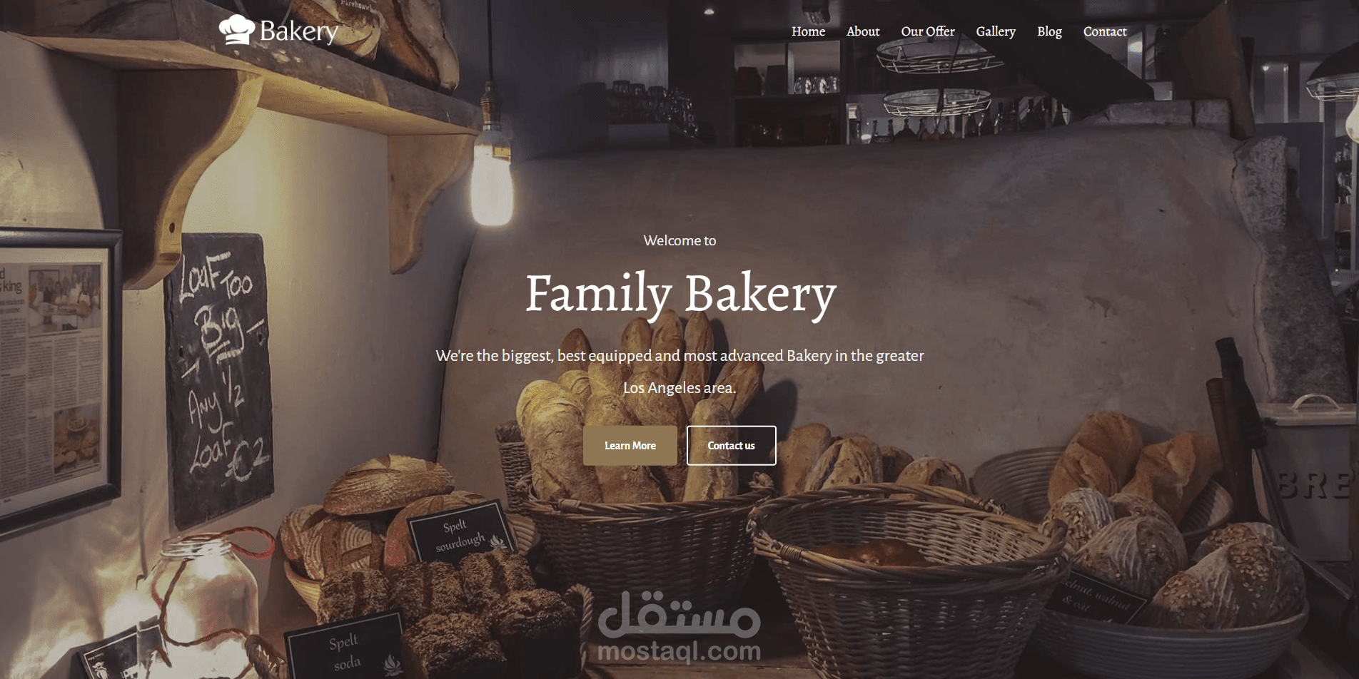 Bakery Landing Page