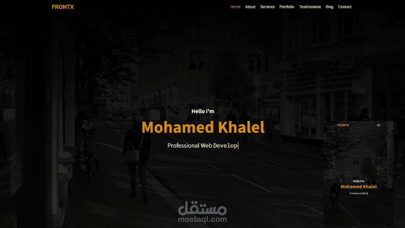 Personal Portfolio Website | Front-End Development