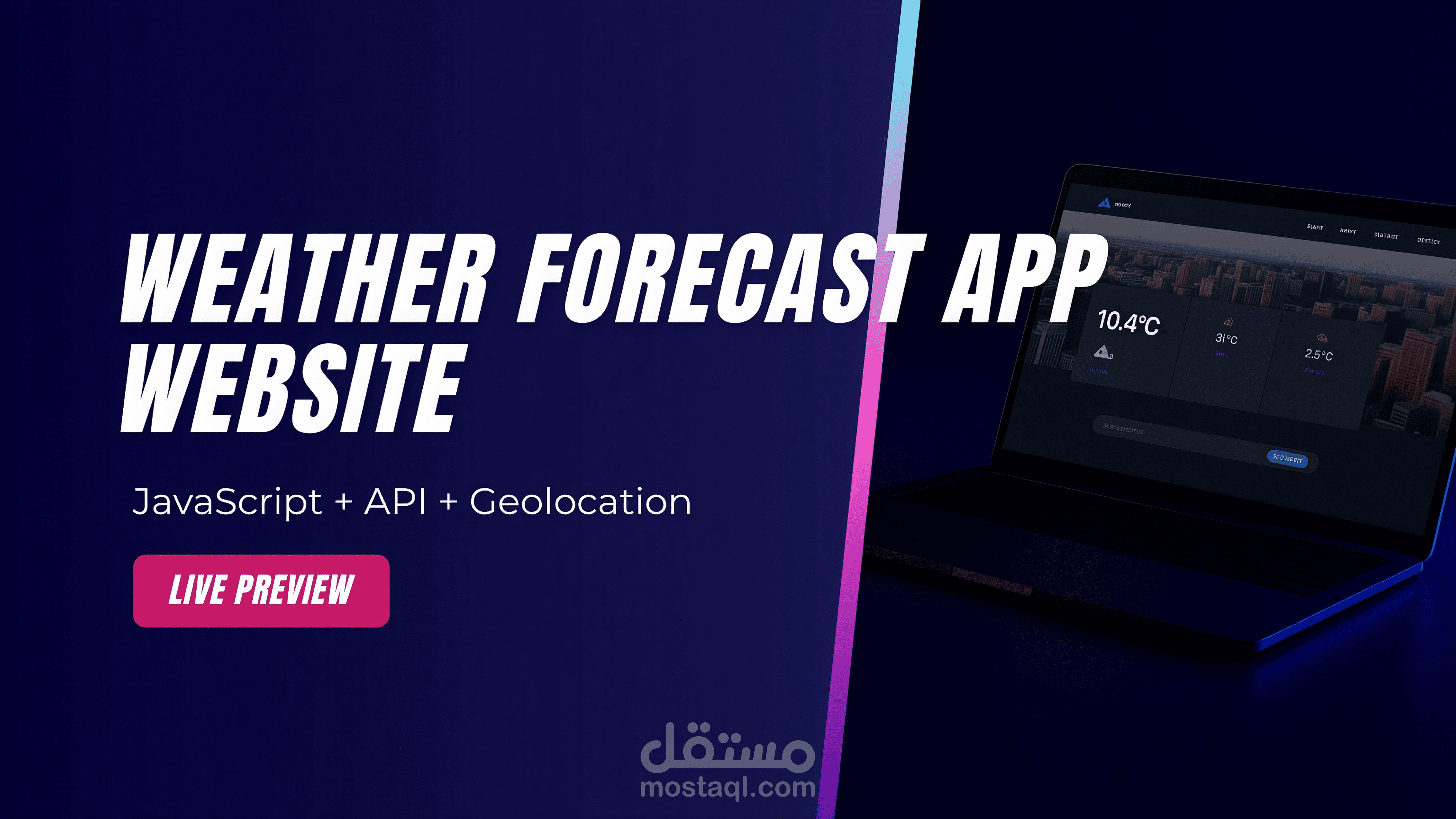 Responsive Weather App Using JavaScript & API