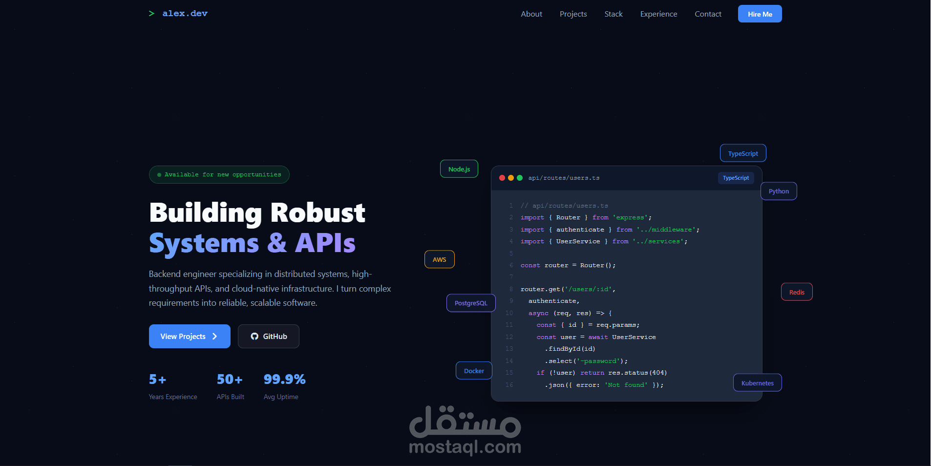 إنشاء موقع Portfolio حديث ومتوافق مع جميع الأجهزة
