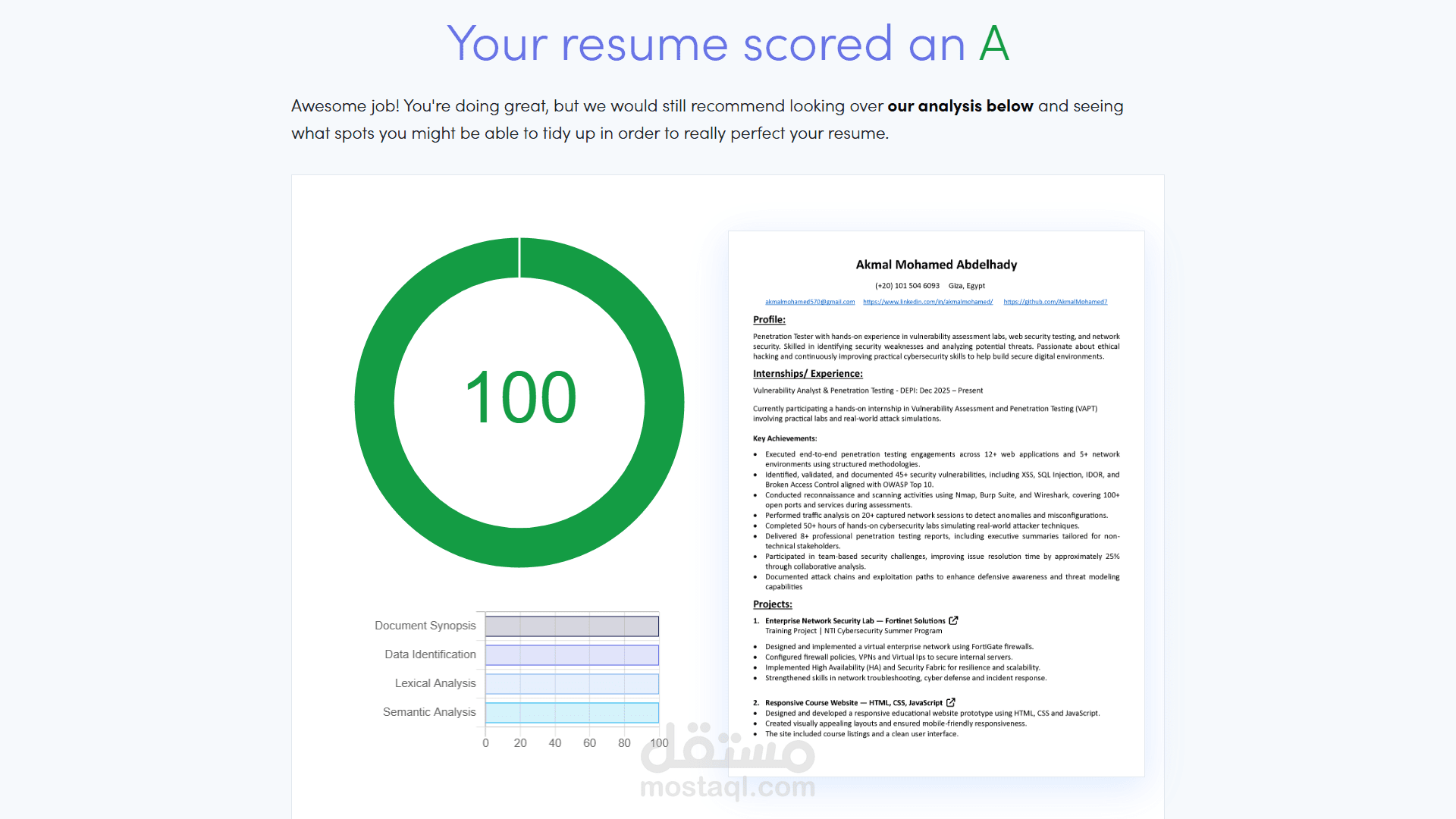 تصميم سيرة ذاتية احترافية (CV Design)
